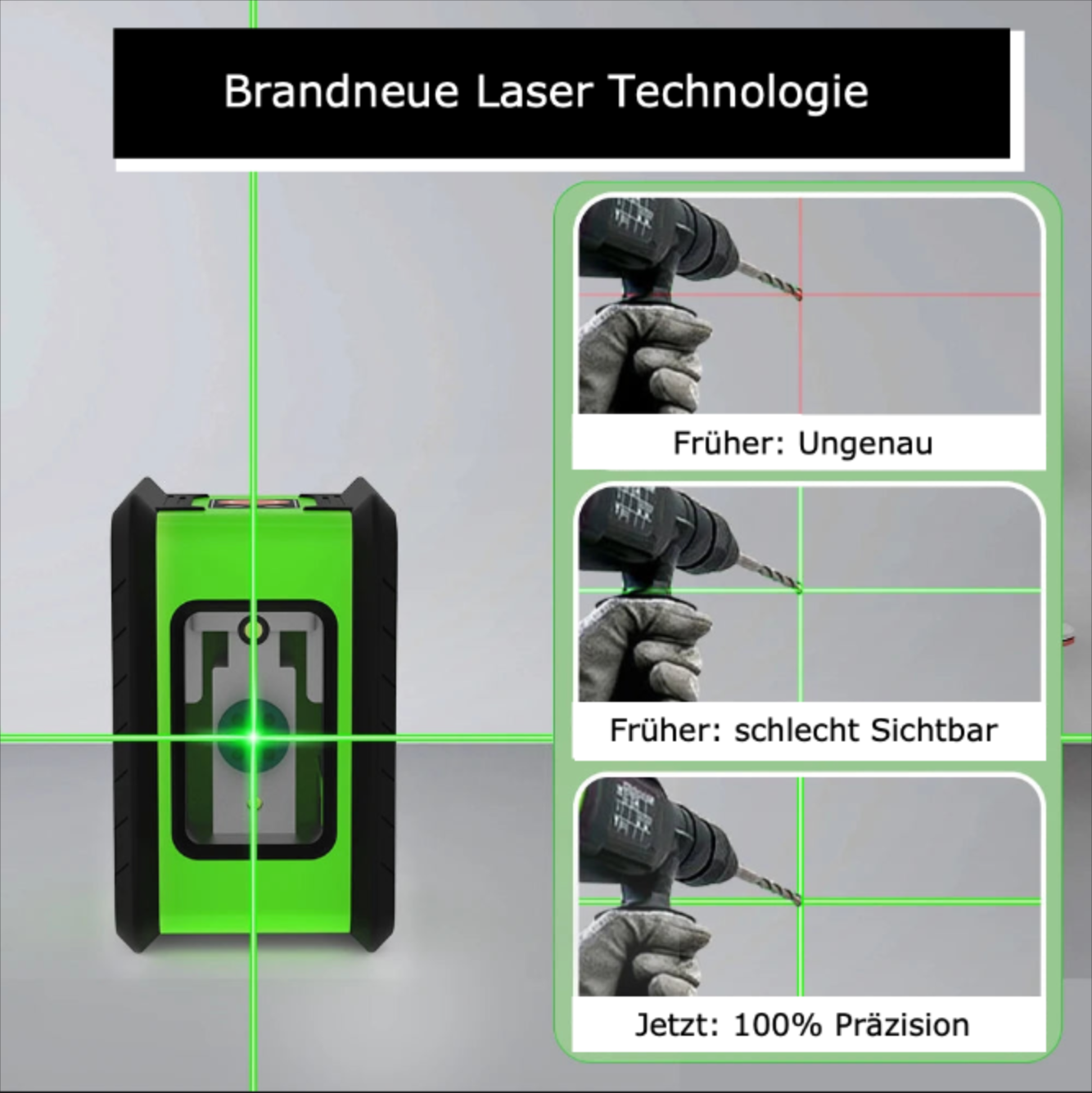 Kreuz-Laser Strahler