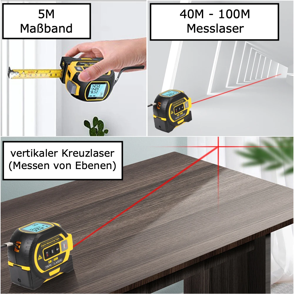 3in1 Laser - Entfernungsmesser