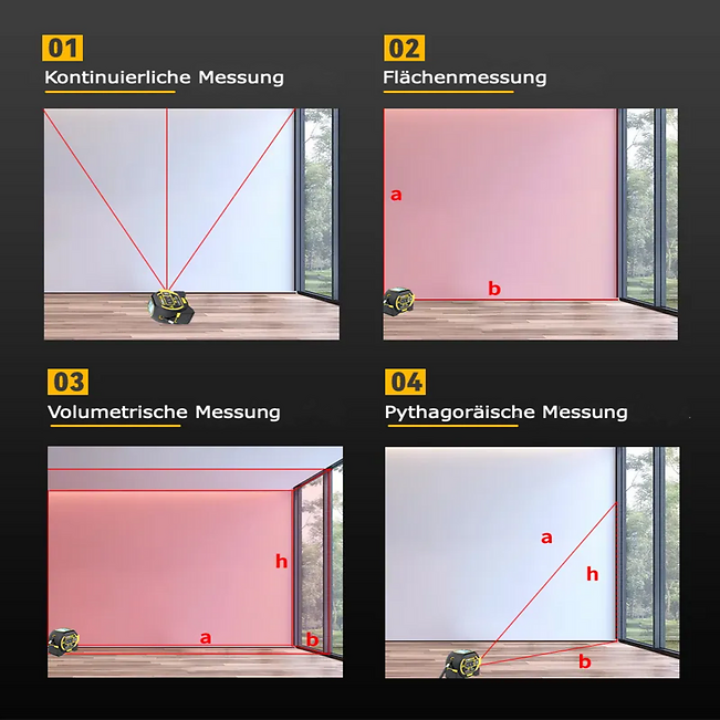 3in1 Laser - Entfernungsmesser